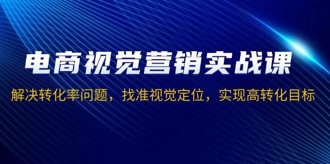 电商视觉营销实战课，解决转化率问题，找准视觉定位，实现高转化目标思达网创-思达私域联盟网思达网创-199sd.com