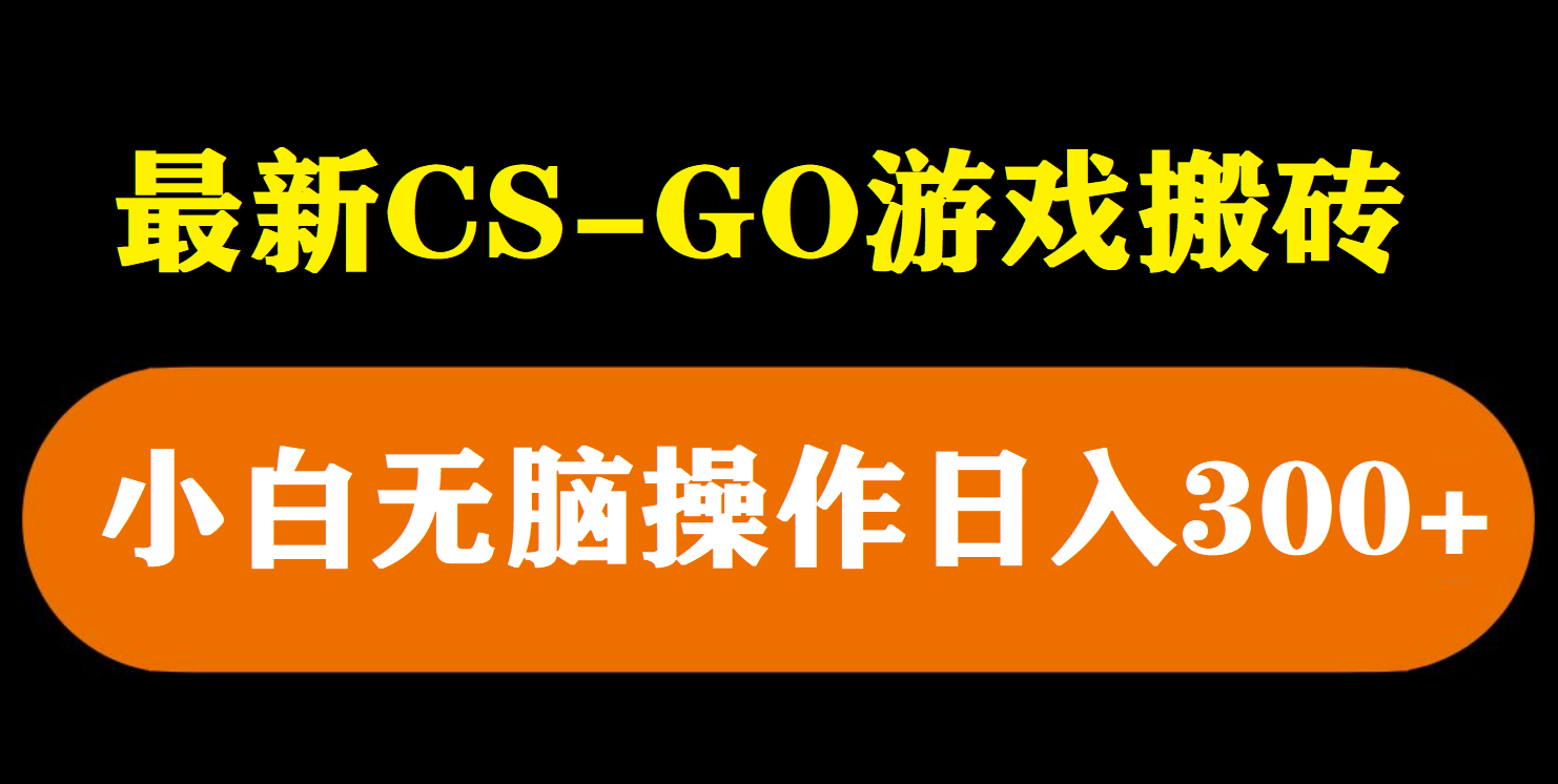 （5760期）最新csgo游戏搬砖游戏，无需挂机小白无脑也能日入300+